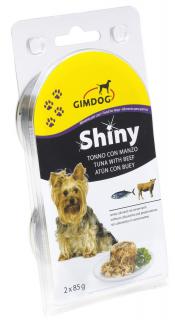 ShinyDog konzerva tuniak + hovädzie 2x85g