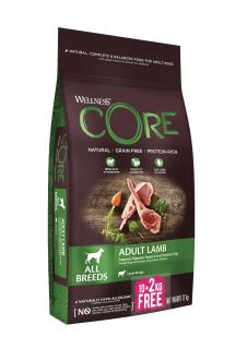 Wellness Core Dog All Breeds jahňacie 10+2 kg