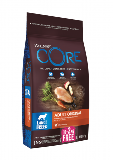 Wellness Core Dog Large Breed Adult Original kuracie 10+2kg