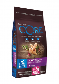 Wellness Core Dog Large Breed Puppy kuracie 10+2kg