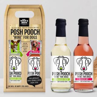 Woof&Brew Darčekový set Posh Pooch Víno Pre psov 2x250ml