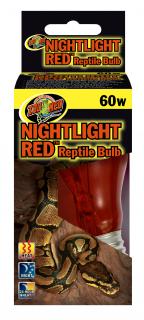 Zoomed žiarovka Nightlight Red 60W