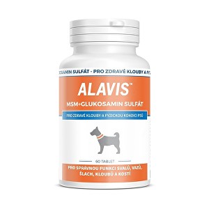Alavis MSM+Glukosamín sulfát pre psov 60tbl