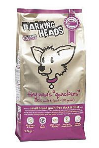 BARKING HEADS Tiny Paws Quackers GRAIN FREE 1.5kg