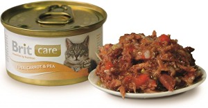 Brit Care Cat konz.tuniak,mrkva & hrášok 80g