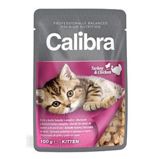 Calibra Cat kapsa Kitten morčacie a kuracie v omáčke 100g