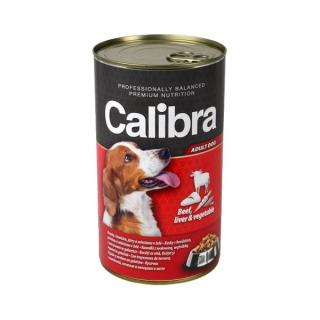 Calibra Dog konz. hovädzie+pečeň+zelenina v želé 1240g