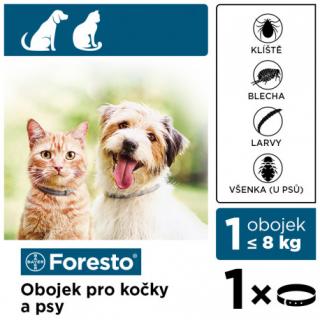 Foresto 38 obojok pre mačky a malých psov 1ks