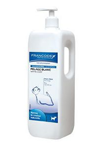 Francodex Šampon biela srsť pes 1L