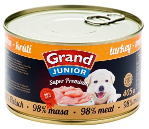 GRAND konz. Superpremium Junior morčacie 405g