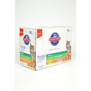 Hill's Feline kapsa Kitten Multipack Ch.,Turk. 12x85g