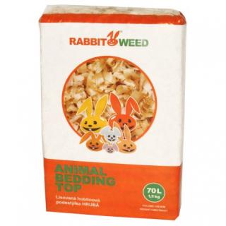 Hobliny podstielka lis. hrubá TOP RabWeed 70l/1,5 kg