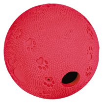 Hračka pes lopta s otvorom na krmivo 9cm TR