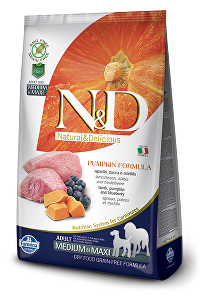 N&D GF Pumpkin DOG Adult M/L Lamb & Blueberry 12kg