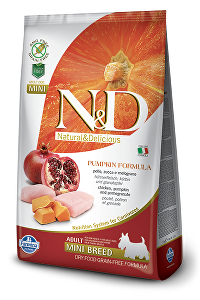 N&D GF Pumpkin DOG Adult Mini Chicken&Pomegranat 7kg