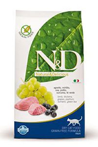 N&D Grain Free CAT Adult Lamb & Blueberry 1,5kg