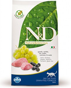 N&D Grain Free CAT Adult Lamb & Blueberry 5kg