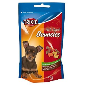 Trixie BOUNCIES mini kostičky kura / jahňa / držky 75g
