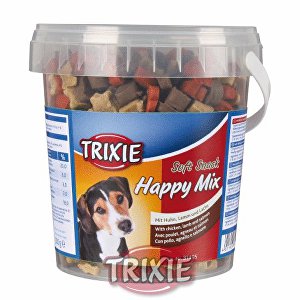 Trixie Soft Snack Happy MIX kura, jahňacie, losos 500g