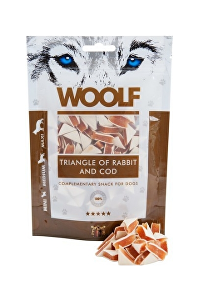 WOOLF Rabbit and Cod Triangle 100g