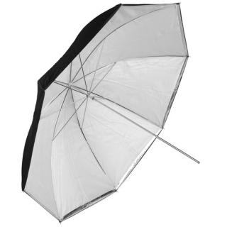 Fotografický strieborný-difúzny dáždnik 102cm
