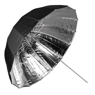 Hlboký fotografický strieborný dáždnik 102cm