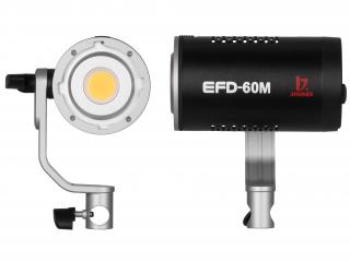 Hybridné LED trvalé svetlo Jinbei EFD 60 M Sun Light, 5500K + reflektor a kufor