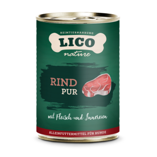 LICO - Nové hovädzie mäso PUR pre psov Veľkosť: 400g