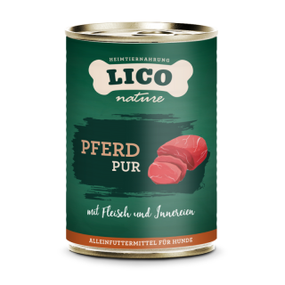 LICO - Nové konské mäso PUR pre psov Veľkosť: 400g