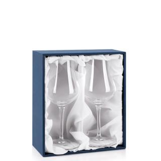 Darčeková krabička na 2 degustačné poháre Spirits Snifter  Prodáváme pouze k našim sklenicím Výstielka: biely satén