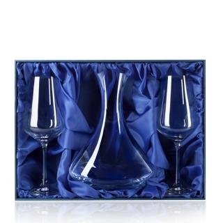 Darčeková krabička na Sandra set (1 + 2)  Prodáváme pouze k našim sklenicím Výstielka: modrý satén