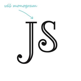 LORD pieskovanie monogramu Výška monogramu: Malý do 2 cm