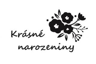 Pieskovanie narodeninového motívu KVETY Veľkosť obrázku: Malý do 12 cm²