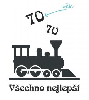 Pieskovanie narodeninového motívu VLAK Veľkosť obrázku: Stredný do 25 cm²