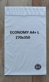 Plastové obálky ECONOMY - L - balenie 100 ks (Plastová obálka 270 x 350 mm)