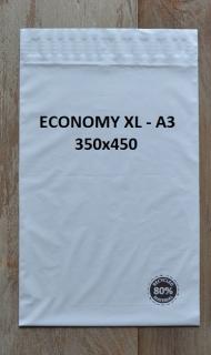 Plastové obálky ECONOMY - XL - balenie 100 ks (Plastová obálka 350 x 450 mm)