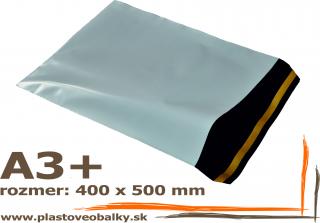 Plastové obálky formát A3+ balenie 1000ks (Plastová obálka 400 x 500 mm)