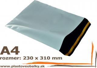 Plastové obálky formát A4 balenie 100ks (Plastová obálka 230x310 mm)