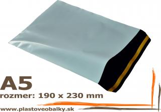 Plastové obálky formát A5  balenie 100 ks (Plastová obálka 170 x 230 mm)