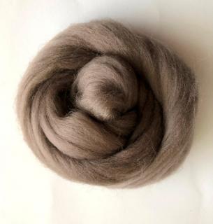 100 g Merino vlna  - hnedošedá -hmla