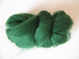 20 g Shetlandská vlna - zelená jedľová (Ovčia vlna - Shetlandská - zelená)