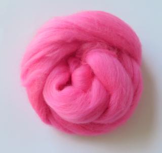 50 g  -ružová barbie (Merino - barbie 92)