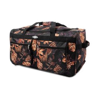 Béžovo-čierna cestovná taška na kolieskach &quot;Comfort&quot; - veľ. XL