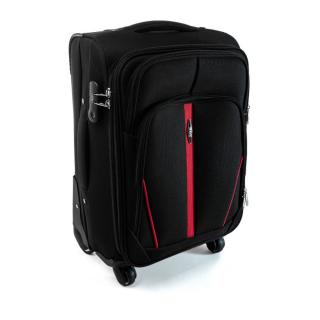 Čierny nepremokavý cestovný kufor &quot;Practical&quot; s expanderom - veľ. L
