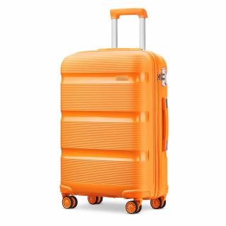 Oranžový prémiový plastový kufor s TSA zámkom &quot;Majesty&quot; - veľ. M