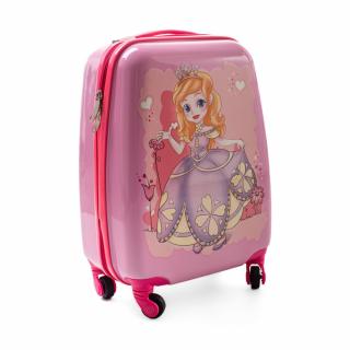 Ružový kufor pre deti &quot;Princess&quot; - veľ. M