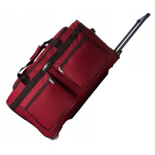 Tmavočervená nepremokavá cestovná taška na kolieskach  Comfort  - veľ. XXL