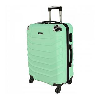 Zelený odolný cestovný kufor do lietadla &quot;Premium&quot; - veľ. M