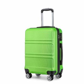 Zelený odolný plastový cestovný kufor &quot;Travelmania&quot; - veľ. M