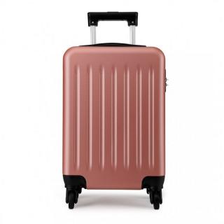 Zlato-ružový odolný plastový cestovný kufor &quot;Defender&quot; - veľ. M